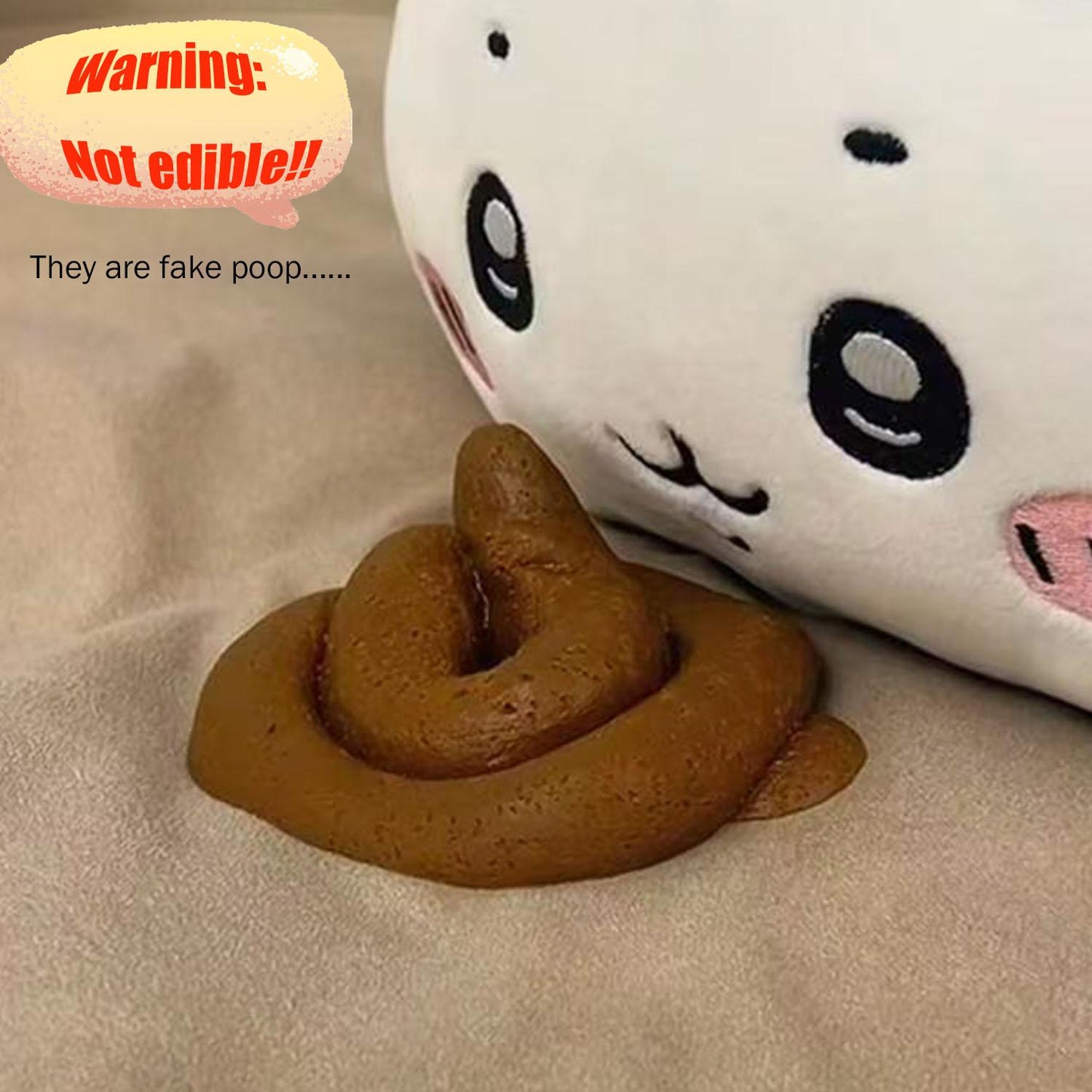 Realistic Fake Poop Stress Relief Toy - Funny Gag Gift for Pranks, Anxiety Relief Fidget Toy with Lifelike Size, Novelty Item for Adults & Parties