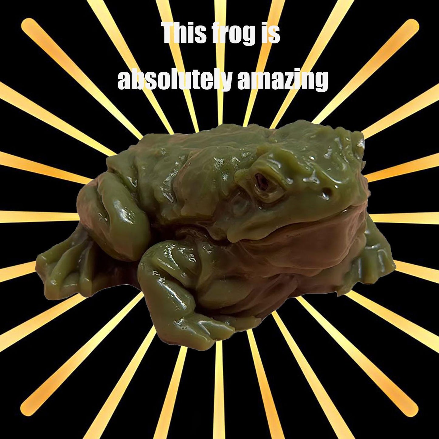 Realistic Frog Squishy Stress Relief Toy - Lifelike Size Fidget Toy for Pranks, Anxiety Relief & Funny Gags, Soft Squeezable Fun for Kids & Adults