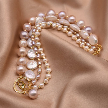 Baroque Pearl Bracelet Four-layer Bangle Jewelry