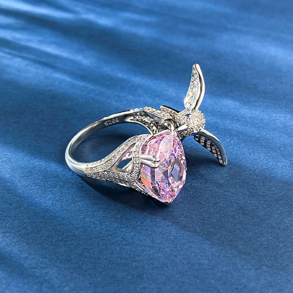 Diamond Hummingbird Pink Rings of Christmas Gifts