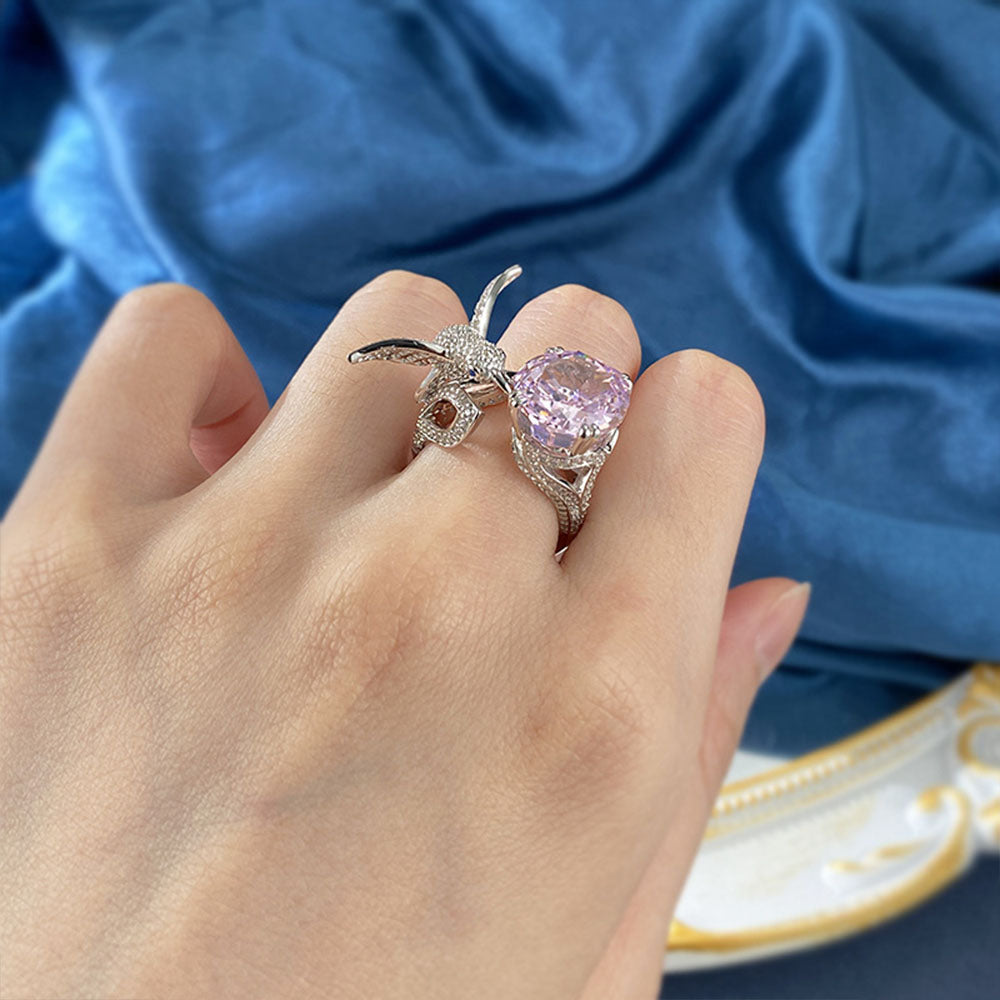 Diamond Hummingbird Pink Rings of Christmas Gifts
