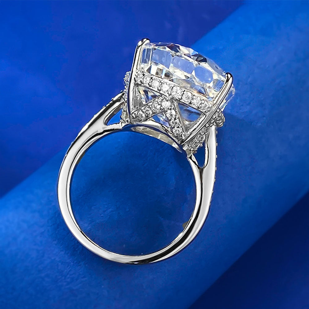 Oval Egg Shaped Diamond Rings Jewelry for Engagement Wedding