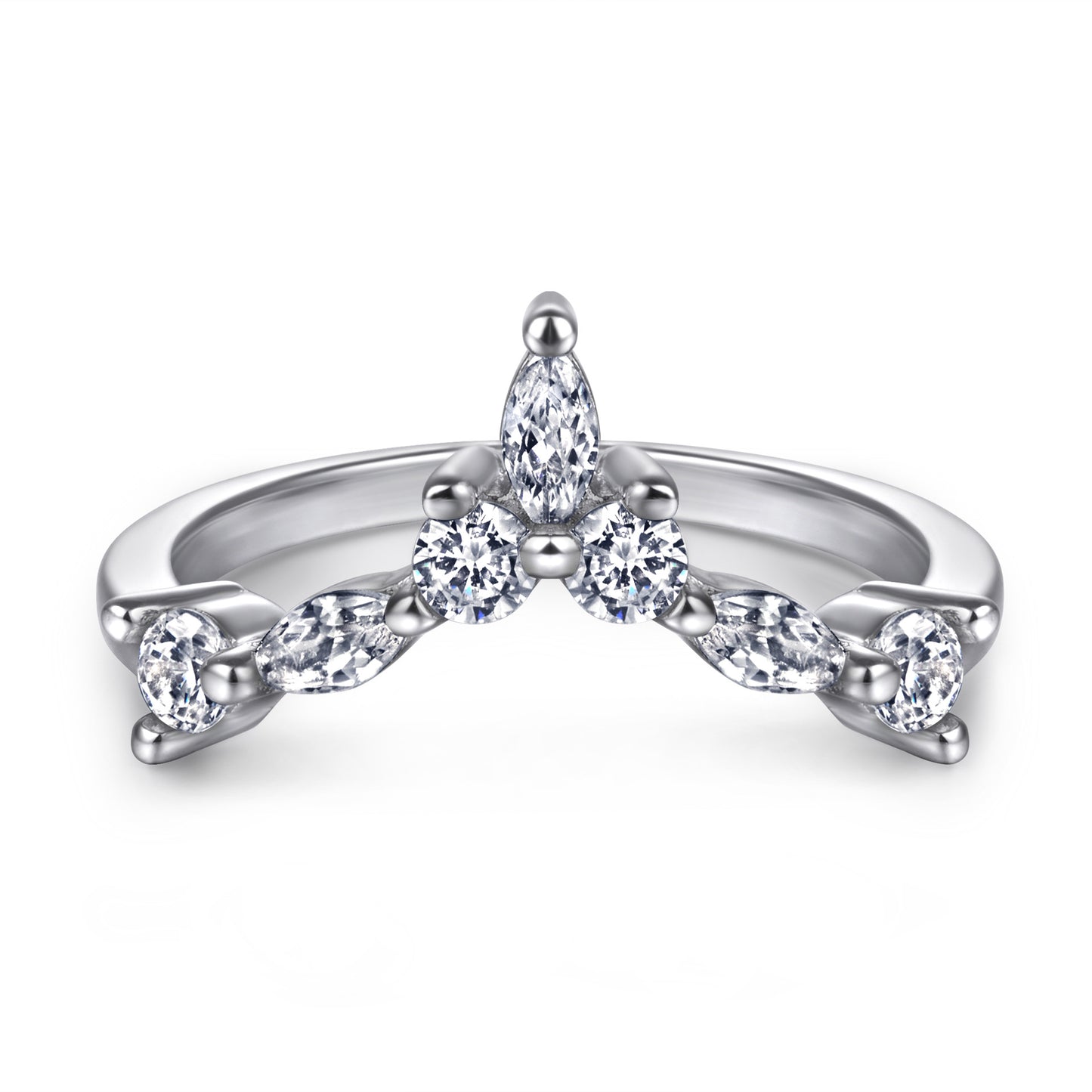 Pear Cut Grown Diamond Engagement Ring Set S925 Silver