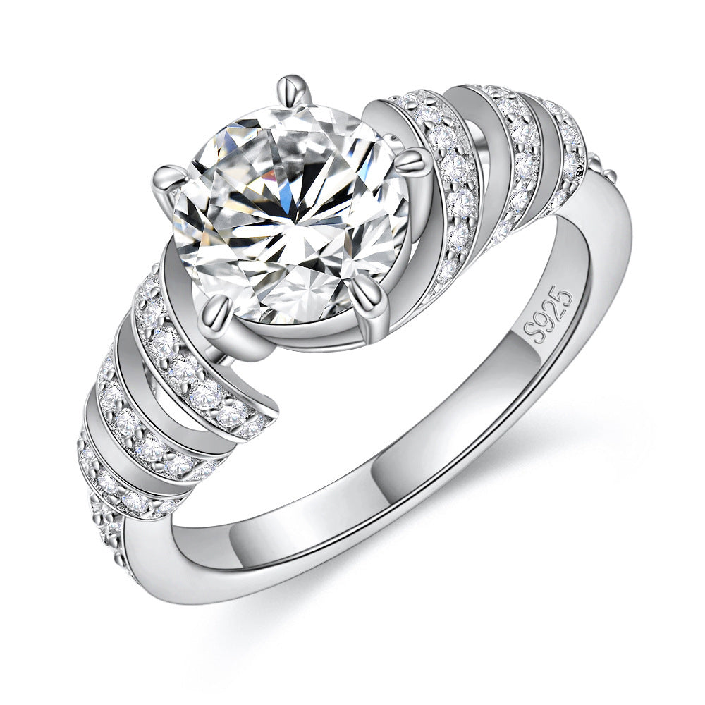 Unique Moissanite Engagement Wedding Rings 1.5 Carats